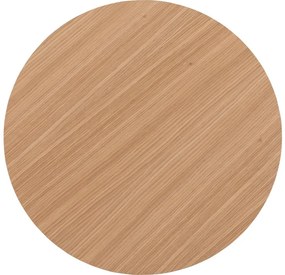 Goossens Salontafel Bo rond, hout eiken blank, modern design, 40 x 42 x 40 cm