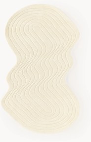 Handgetuft wollen vloerkleed Aliza in organische vorm