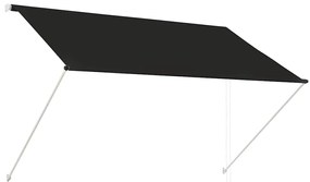 vidaXL Luifel uittrekbaar 200x150 cm antraciet