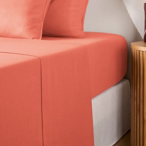 Effen plat laken in gewassen katoen, Scenario