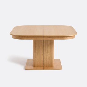 Eiken uittrekbare tafel 4 tot 12 couverts Tomas