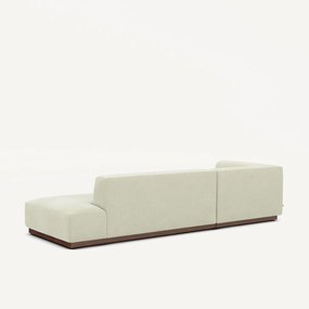 XL hoekbank links in stonewashed fluweel, JACOPO