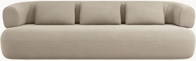 Fluwelen bank Jenny (3-zits), B 226 cm