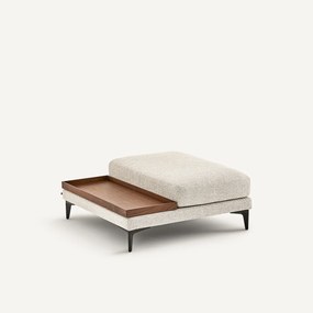 Voetensteun met dienblad, structuurmix, MODERNISTE, ontwerp Emmanuel Gallina