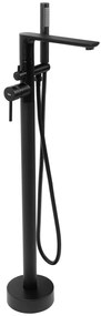Vloeren badmengkraan Rea Flores Black
