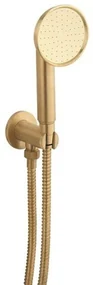 Crosswater MPRO INDUSTRIAL handdoucheset met wandhouder 1 stand geborsteld messing living colours PRI963UB