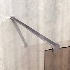 Brauer Oblivion inloopdouche bronsglas 100cm RVS geborsteld PVD