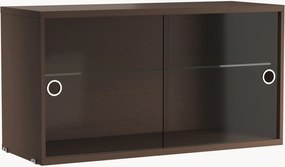 Displaykast String System met draaideuren van glas