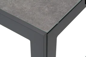 Tuinset 4 personen 160 cm Aluminium/textileen Grijs Lifestyle Garden Furniture Rome/Varano