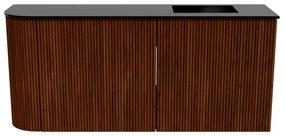 Mondiaz Joya 90cm toiletmeubel ronding links ruby met wastafel faye rechts 1 kraangat urban