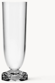 Champagneglazen Jellies met structuurpatroon, 4 stuks