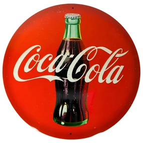 Metalen bord Coca Cola