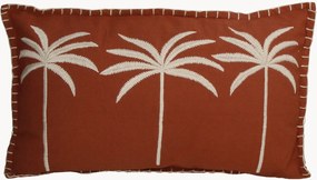 Handgeweven katoenen kussen Palm Tree