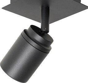 Badkamer spot zwart vierkant IP44 incl. Wifi GU10 - Ducha