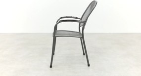 Royal Garden Carlo stapelbare tuinset strekmetaal 160x90 cm.