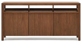 Kave Home Sashi Japandi Dressoir Donker Teak Hout - 180x40x85cm.