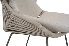 Tuinstoel Rope Taupe-naturel-bruin Santika Samari  mocha