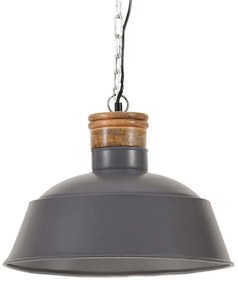 vidaXL Hanglamp industrieel E27 42 cm grijs