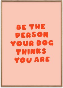 Ingelijste digitale print Typography for Dog Lovers