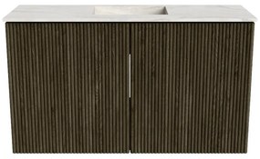 Mondiaz Joya DLux 70cm toiletmeubel shadow met wastafel faye midden zonder kraangat ostra