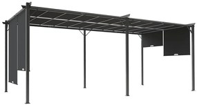 Antraciet Sevilla 3x6m Tuinpunt terraspergola