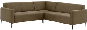 Goossens Bank Key West groen, micro leer, 2,5-zits, modern design
