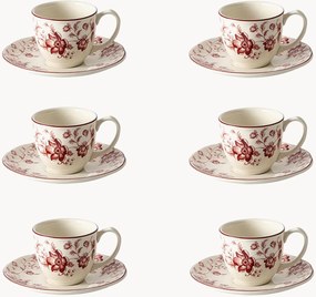 Koffiekopjes en schoteltjes Wonderwall van keramiek, 12-delig