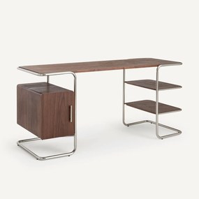 Bureau met buizenstructuur en notenhoutfineer, Emlyn