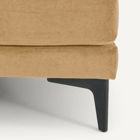 Voetensteun van stonewashed fluweel, MODERNISTE, ontwerp Emmanuel Gallina