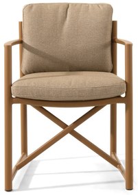 4 Seasons Outdoor Marina tuinset amber met Colorado tafel Ø 160 cm  Tuinset    beige weerbestendig
