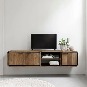 DTP Home Evo Hangend Tv-meubel Teak Hout 185 Cm - 185x40x40cm.