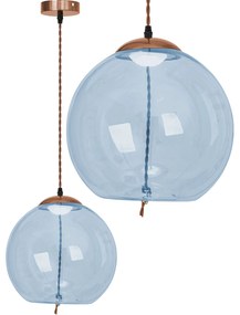 LED Plafondlamp Hangend Glas Blauw APP445-CP