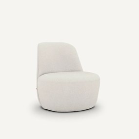 Draaifauteuil in polyester bouclé, Rosebury
