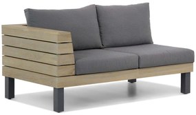 Lifestyle Garden Furniture Atlantic Open Bank Rechts Teak Old Teak Greywash