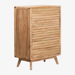 Deleyna Ladekast 70x40 Cm Van Hout Houtbruin - Sklum