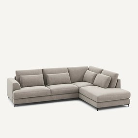 Omvormbare hoekbank rechts in chenille fluweel, Marsile