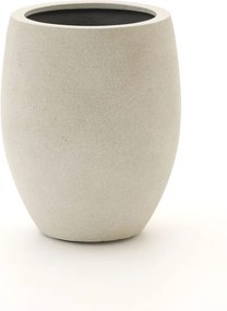 Bloempot Luca Lifestyle Grigio | Wit Kunststof  | ø40cm | Geschikt voor buiten en binnen | Kees Smit Tuinmeubelen
