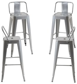 Set 4 Krukken Torix Rugleuning