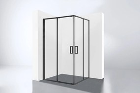 Best Design Hulmer douchecabine met schuifdeuren 120x90x210cm mat zwart