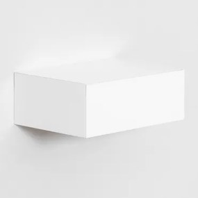 Drijvend Nachtkastje Van Mdf Florens Wit & ↔︎ 40 Cm - Sklum