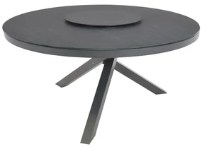 Lesli Living  Ronde Tuintafel - Mojito Negro - Ø 150 cm -  Keramiek - Lesli Living