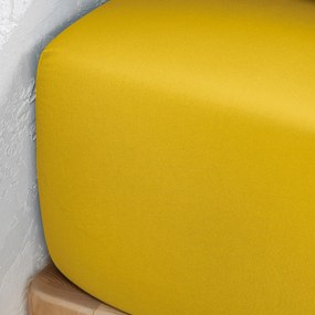 Effen hoeslaken in gewassen katoen, omslag 30 cm, Scenario