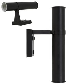 Muurlamp Bayport Antiek Zwart up en down