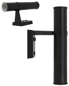Muurlamp Bayport Antiek Zwart up en down