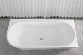 Badstuber Elise hoekbad rechts 180x80cm wit
