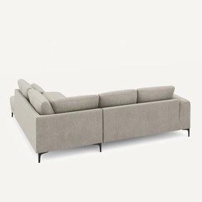 Hoekbank rechts in chenille fluweel, Marsile