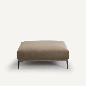 XL fluwelen poef, Oscar, ontwerp Emmanuel Gallina