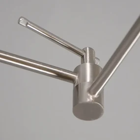 Eettafel / Eetkamer Hanglamp staal met kap 35 cm geel verstelbaar - Blitz Modern E27 rond Binnenverlichting Lamp