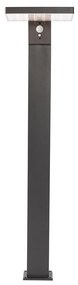 Staande buitenpaal donkergrijs 80 cm incl. LED en dimlicht op solar - Sunnie