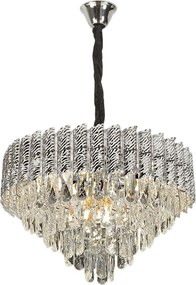 Hanglamp met kristallen G055-CP 50cm CHROME